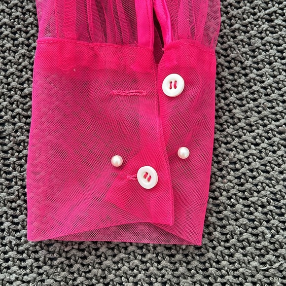 Organza Tie Front Top - Picture 6 of 6